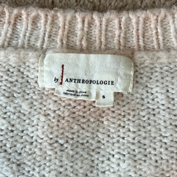 Anthropologie Maggie Bell Sleeve Boxy Cut V Neck Oversized Tie Dye Sweater - Picture 7 of 11